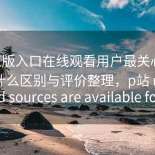 P站正版入口在线观看用户最关心什么？有什么区别与评价整理，p站 no valid sources are available for