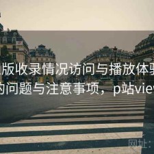 P站正版收录情况访问与播放体验：存在的问题与注意事项，p站viewer