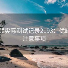 91视频实际测试记录2193：优缺点与注意事项