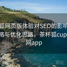 茶杯狐网页版体验对SEO的影响：完整攻略与优化思路，茶杯狐cupfox官网app