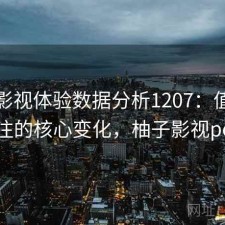 柚子影视体验数据分析1207：值得关注的核心变化，柚子影视pc