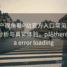 从用户视角看P站官方入口常见问题：实测分析与真实体验，p站there was a error loading