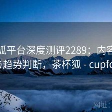 茶杯狐平台深度测评2289：内容变化与趋势判断，茶杯狐 - cupfox
