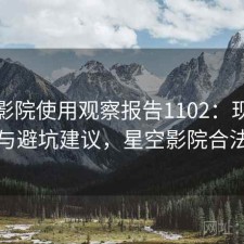 星空影院使用观察报告1102：现状分析与避坑建议，星空影院合法吗