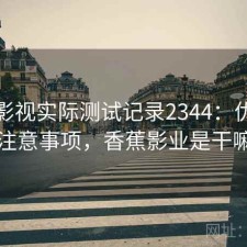 香蕉影视实际测试记录2344：优缺点与注意事项，香蕉影业是干嘛的