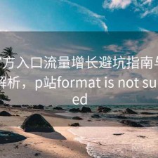 P站官方入口流量增长避坑指南与使用技巧解析，p站format is not supported