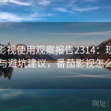 番茄影视使用观察报告2314：现状分析与避坑建议，番茄影视怎么了