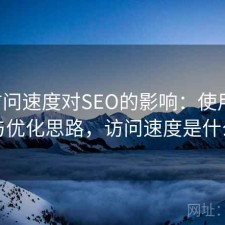 17c访问速度对SEO的影响：使用技巧与优化思路，访问速度是什么