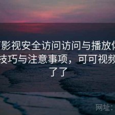 可可影视安全访问访问与播放体验：使用技巧与注意事项，可可视频看不了了