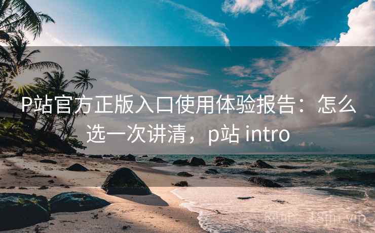 P站官方正版入口使用体验报告：怎么选一次讲清，p站 intro  第1张