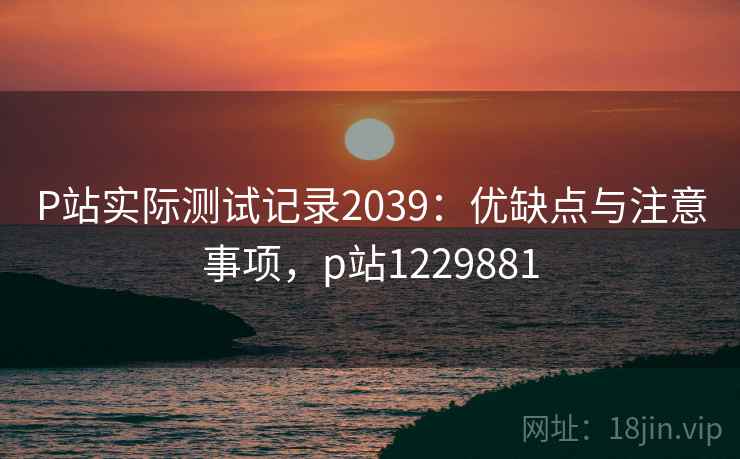 P站实际测试记录2039:优缺点与注意事项,p站1229881 第2张 P站实际测试记录2039:优缺点与注意事项,p站1229881 第2张