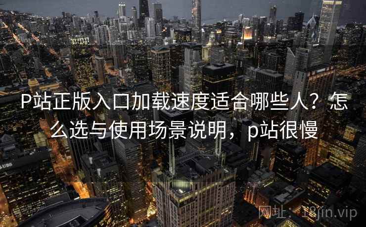 P站正版入口加载速度适合哪些人？怎么选与使用场景说明，p站很慢  第2张