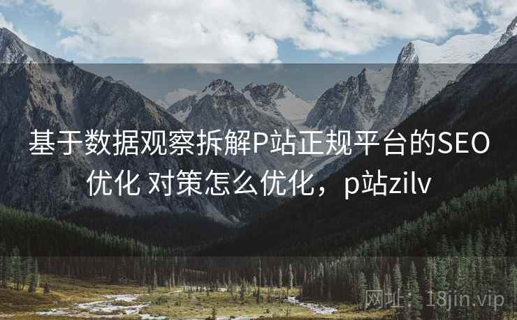 基于数据观察拆解P站正规平台的SEO优化 对策怎么优化，p站zilv  第2张