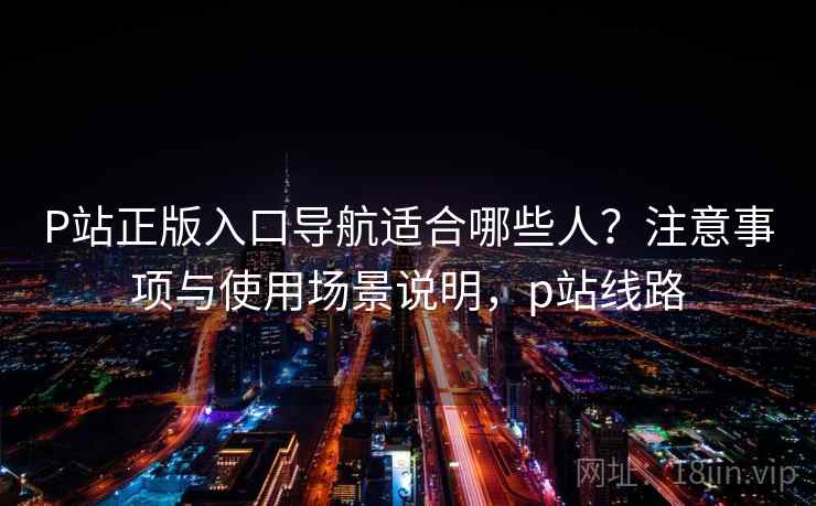 P站正版入口导航适合哪些人？注意事项与使用场景说明，p站线路  第2张