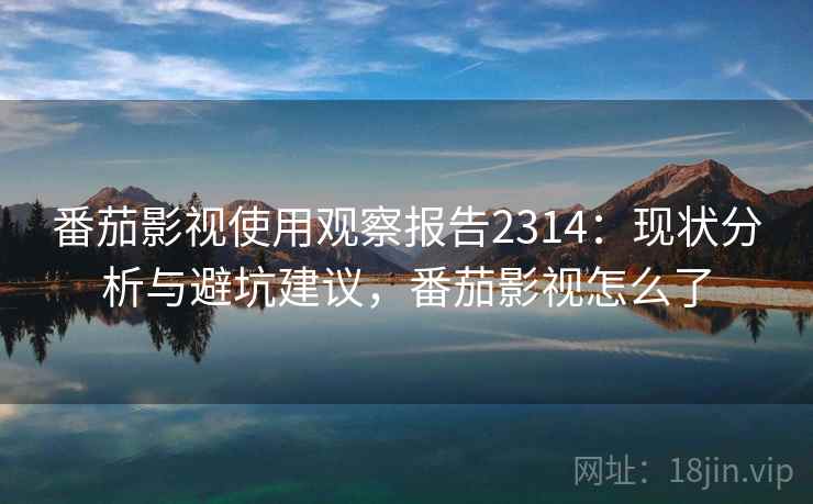 番茄影视使用观察报告2314：现状分析与避坑建议，番茄影视怎么了  第1张