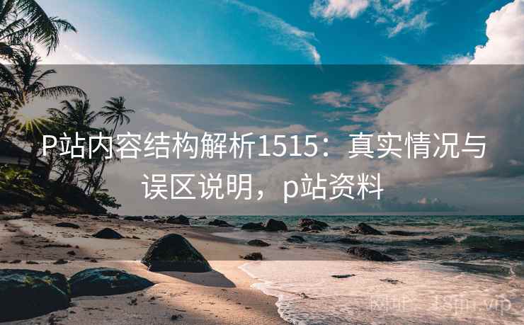 P站内容结构解析1515：真实情况与误区说明，p站资料  第1张