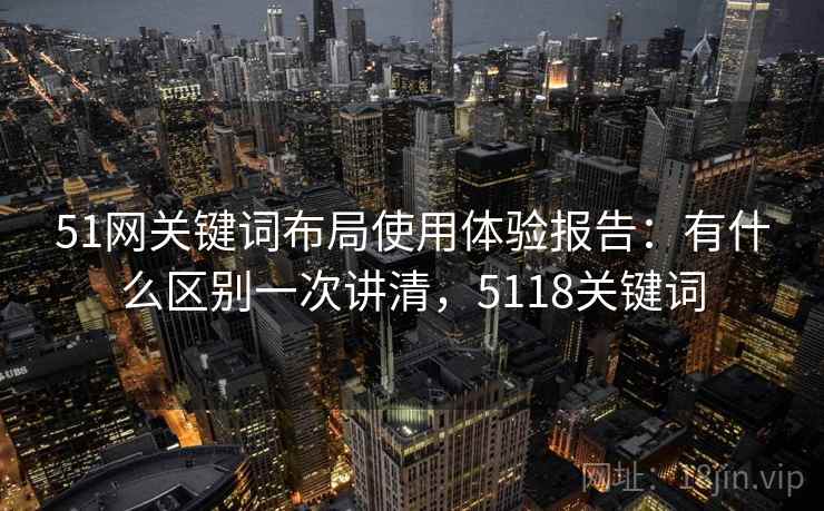 51网关键词布局使用体验报告：有什么区别一次讲清，5118关键词  第2张